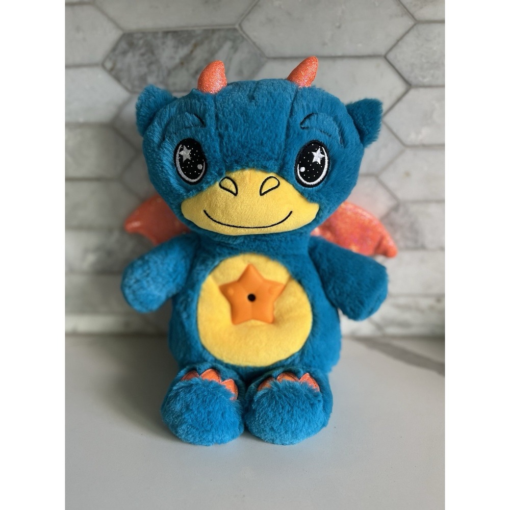 Blue Dragon Ontel Star Belly Dream Lites Stuffed Plush Animal Night Light WORKS